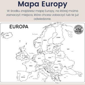 Mapa Europy do zaznaczania